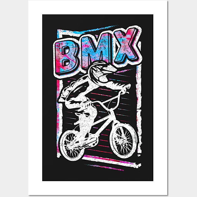 Retro Bmx Apparel - Classic Vintage Bmx Bike Wall Art by BabyYodaSticker